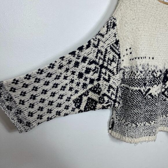 New Free People Midnight Beach Pullover in Evening Ivory Combo Women's Size XS - Picture 5 of 10